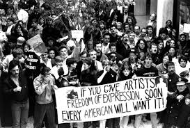 Protest against the biased obscene contemporary art practice