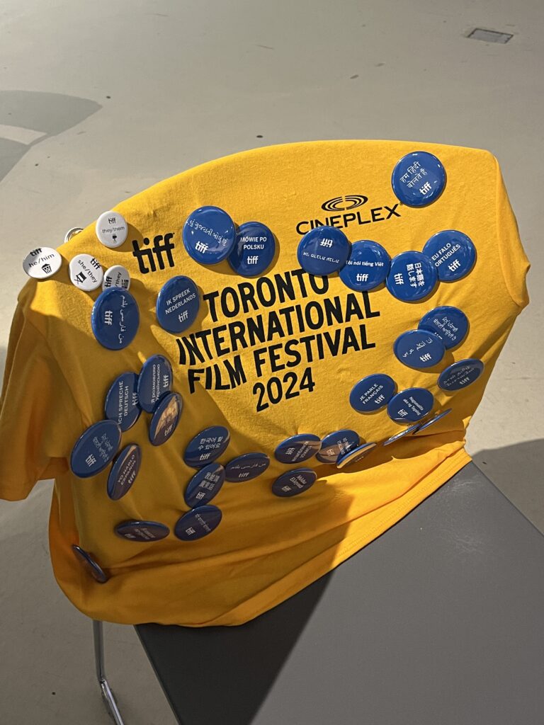 2024 TIFF Volunteer T-shirt & Language Badge