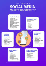 "Social media marketing strategy infographic"